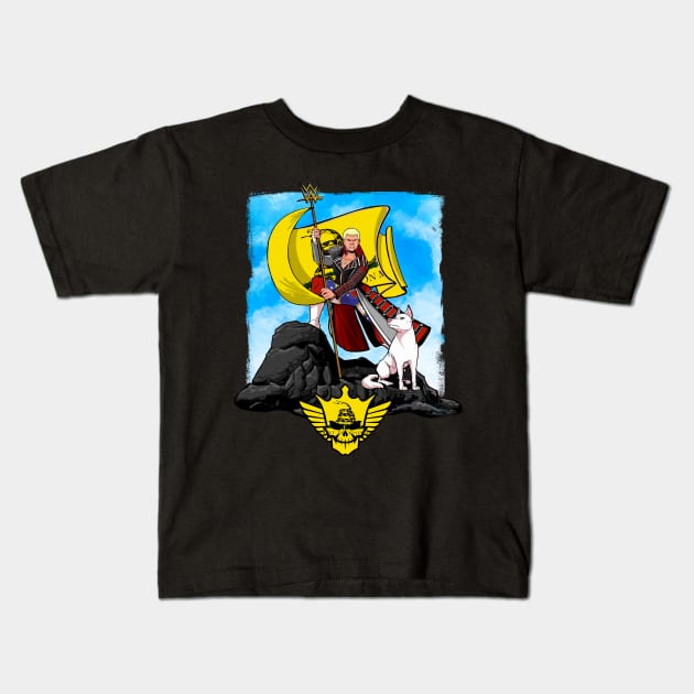 Cody Rhodes Gadsden Flag Kids T-Shirt by Meat Beat